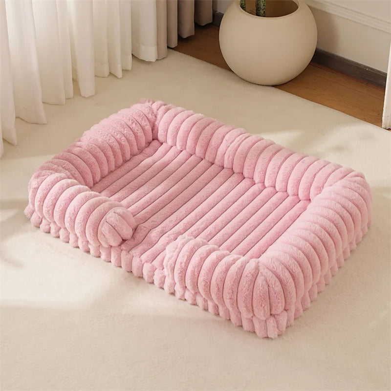 Calming Dog Bed Orthopedic Memory Foam Sofa Couch, Waterproof Removable Cover Plush Mat for Small Medium Large Dogs (and Cats)