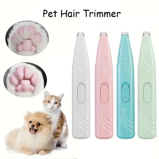1 non battery pet shaver electric clipper suitable for cats and dogs. It can be used to shave foot hair, buttocks hair, eyes.