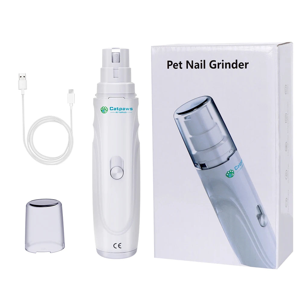 Dog Nail Grinder, USB Rechargeable Electric Pet Paws, Clipper & Trimmer, Painless Paws Grooming, Quiet 2-Speed Dog Nail File
