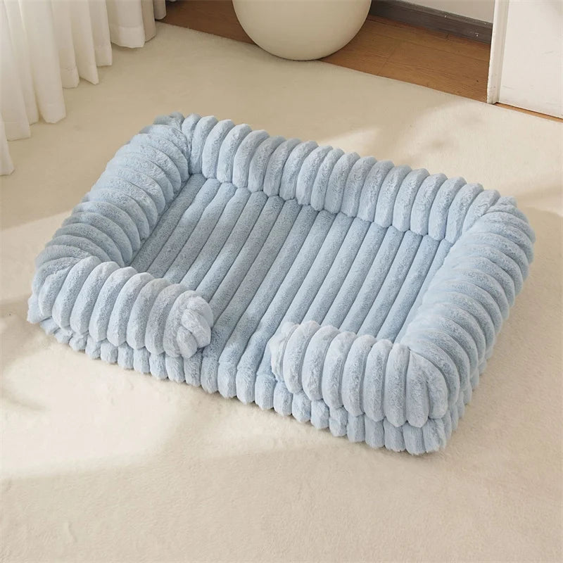 Calming Dog Bed Orthopedic Memory Foam Sofa Couch, Waterproof Removable Cover Plush Mat for Small Medium Large Dogs (and Cats)