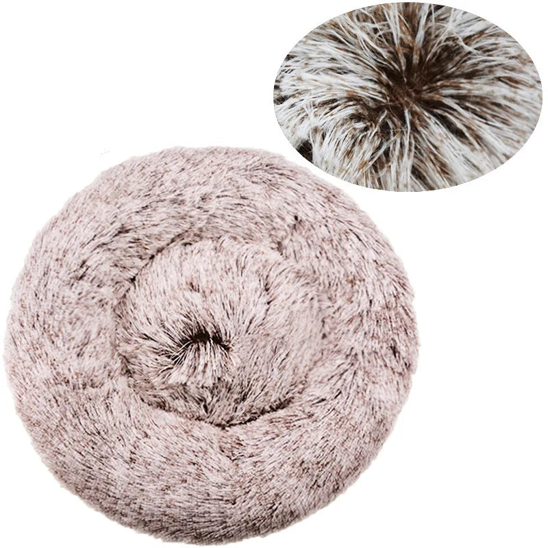 Round Pet Bed for Large Dog , Super Soft Cat Bed