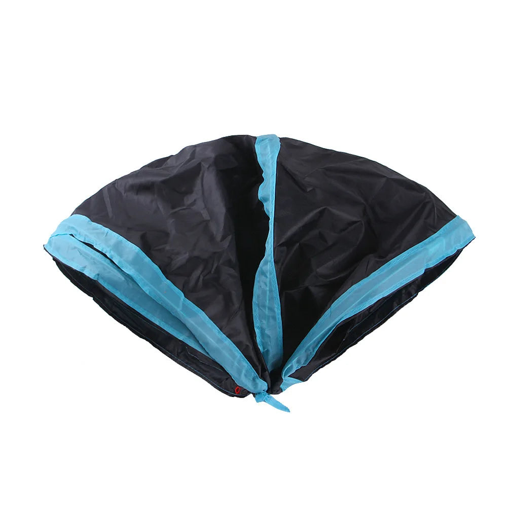 Cat Tunnel, Foldable Cat Tunnel, Breathable Drill Barrel for Indoor, has loud paper sound