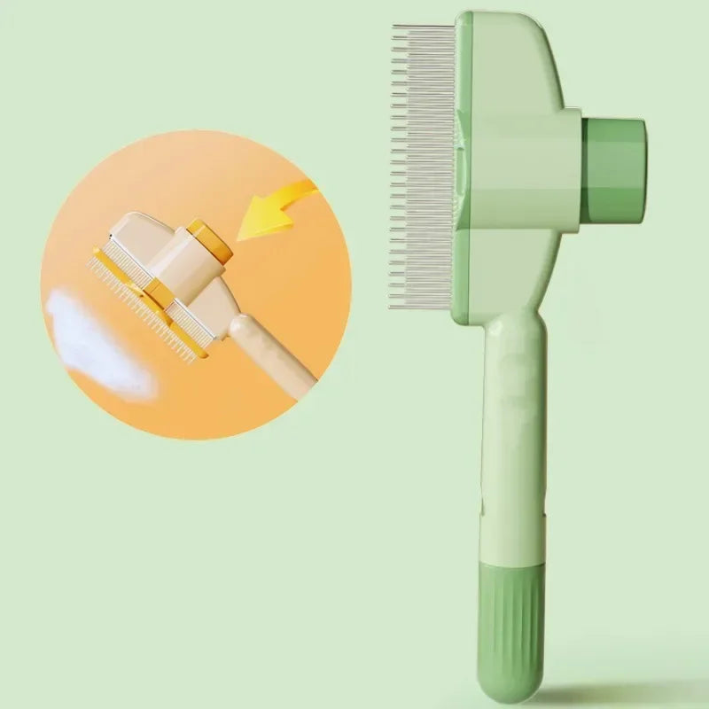 Dog Comb, Pet Hair Remover One Button, Dogs Brush Self-cleaning, Cat Brush Massage, Combs for Dog Grooming Brushes for Pet Products
