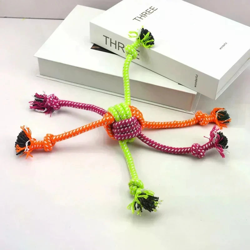 Cotton Chew Pets Dogs Toys Puppy Durable Braided Bone Knot Rope 27CM Tooth Cleaning Tool Pet Products