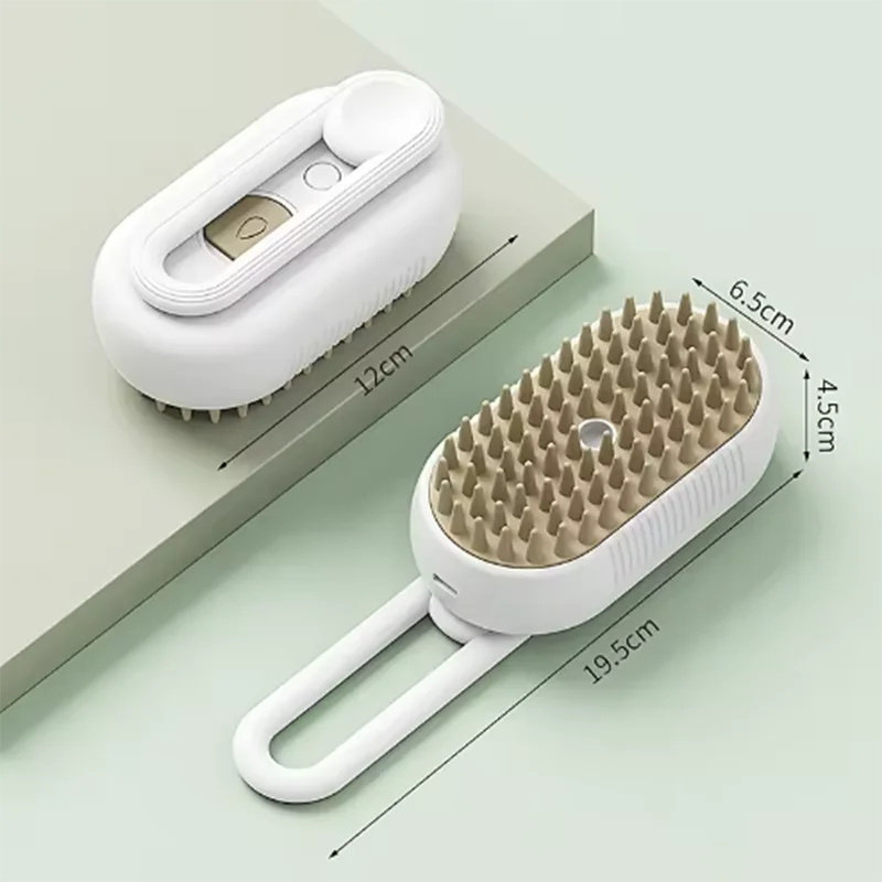 Pet Comb for Cats & Dogs, Spray Massage Comb for Cleaning, Hair Removing Comb,  Dog & Cat Comb and Pet Bath Brush