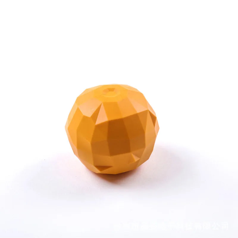 Rubber Dog Ball Chew. Dispenser fore Food, Play Squeaking Pet Dog Bite Toy, Puppy Tooth Cleaning Toy.