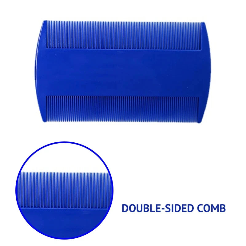 Flea Comb for Cat & Dog Grooming. 3 Pcs/comb set Removes Mucus and Crust Small Lice Fleas