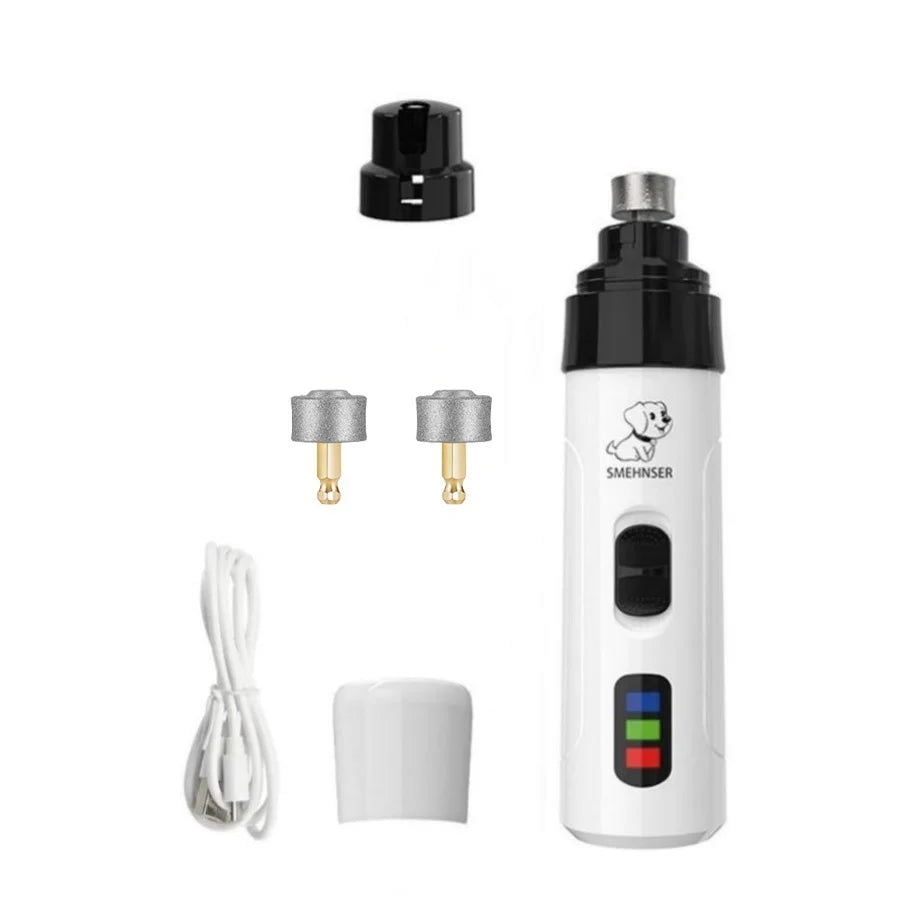 Rechargeable Dog Nail Grinders, USB Charging Pet Nail Clippers, Dog Cat Paws Nail Grinder, Grooming Trimmer Tools