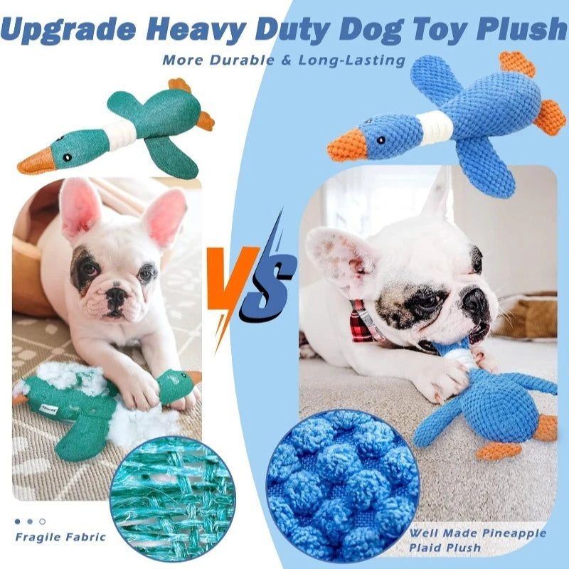 Indestructible Cat Dog Toys for Aggressive Chewers Cats Dogs, Chew Squeak Toy Cats Dogs Interactive Plush Doll Pet Products