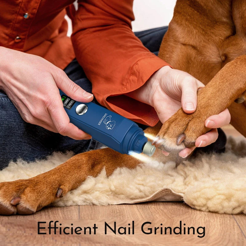 Professional Dog Nail Grinder, Electric Pet Nail Trimmer, Painless Paws Grooming Machine for Small, Medium & Large Dog & Cats with Low Noise