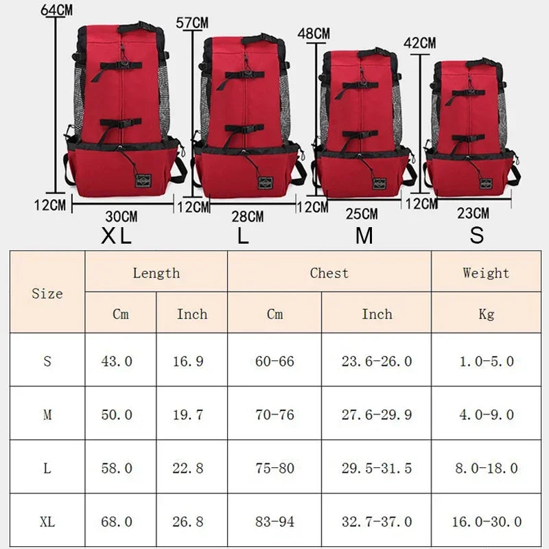 Pet Backpack Breathable Washable Shopping Backpacks Portable Durable Dog Carriers Bags Adjustable Design Pets Products