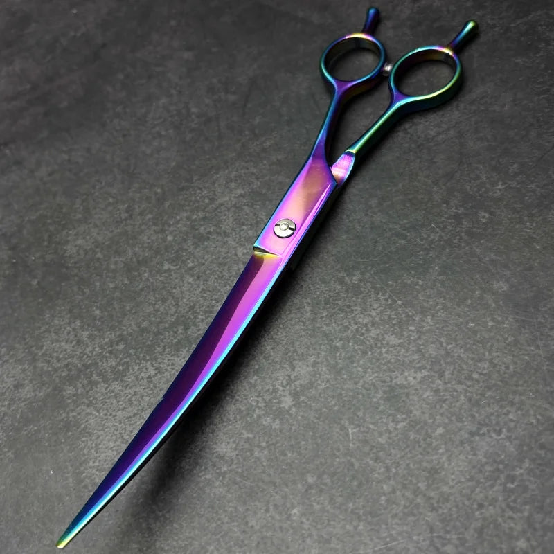 Wingsbro 9 inch Professional Pet Grooming Scissors, Animal Hair Trimming for Dog, Dog Grooming Curved Shears