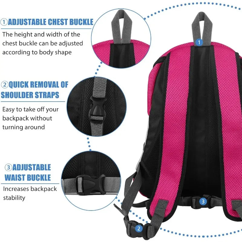 Double Shoulder Portable Travel Backpack, Outdoor Pet Carrier