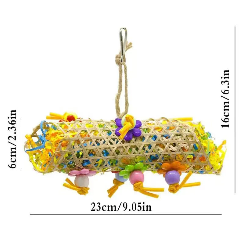 Bird Parrot Toy Set Colorful Shredder Foraging