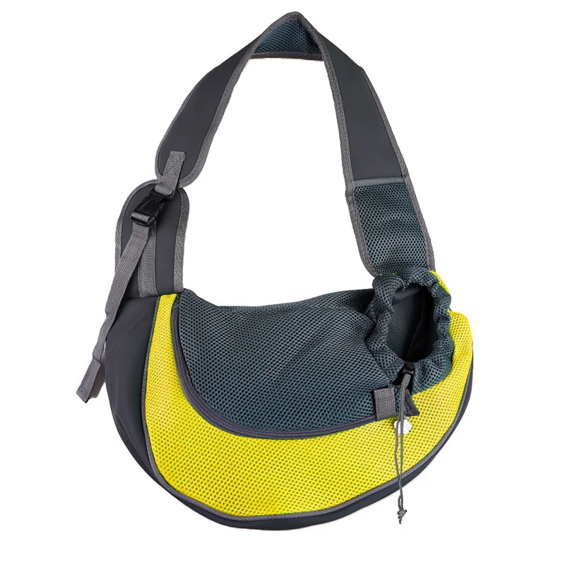 Pet Cat & Dog Carrier Backpack, Travel Tote Shoulder Bag, Mesh Sling Crossbody Shoulder Bag
