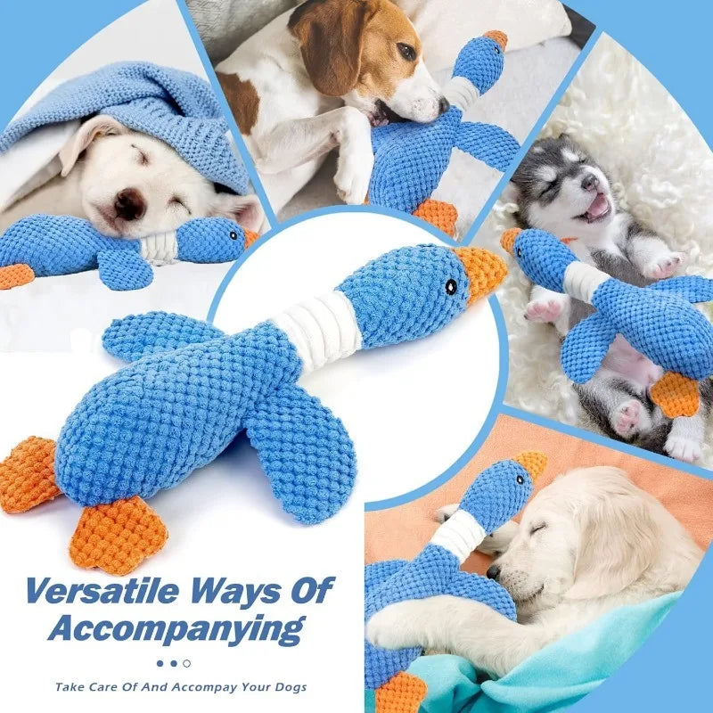 Indestructible Cat Dog Toys for Aggressive Chewers Cats Dogs, Chew Squeak Toy Cats Dogs Interactive Plush Doll Pet Products