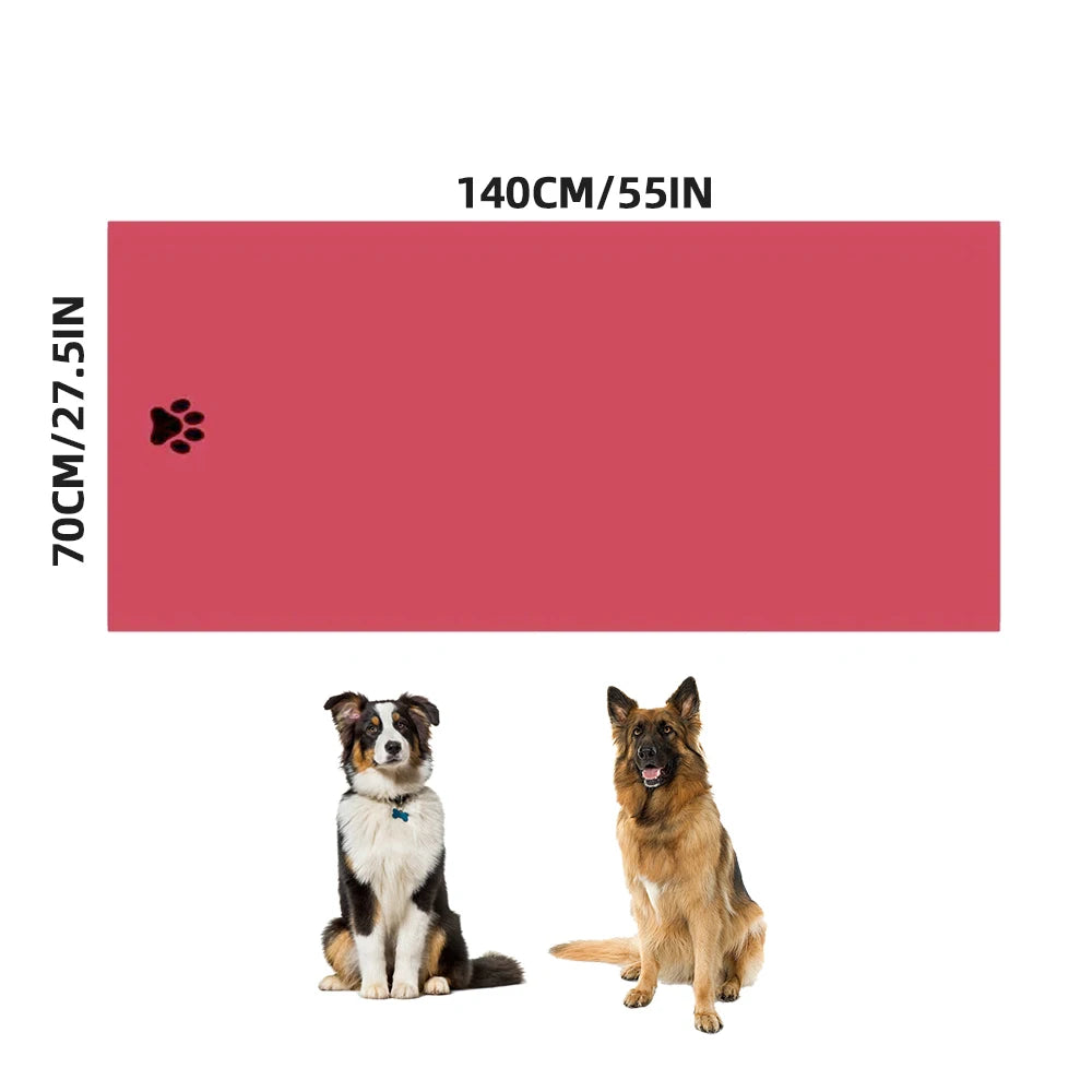 Microfiber Pet Bath Towel Embroidered Super Soft Absorbent for Dogs and Cats