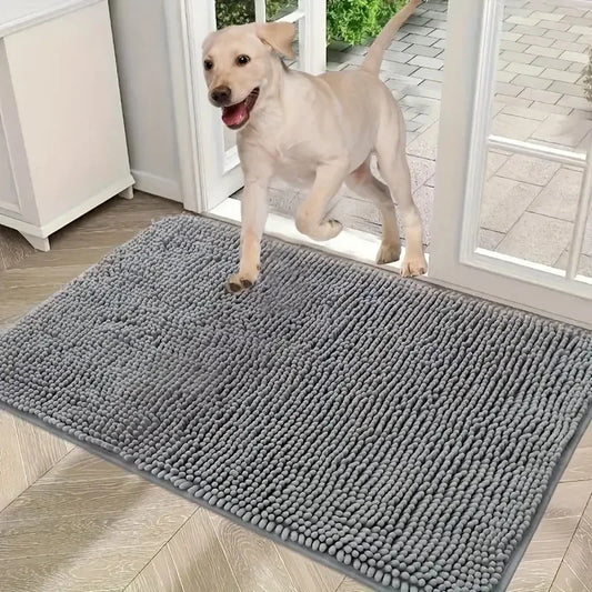 Dog Doormats for Muddy Paws. Absorbent, Non-slip Washable Mat with Anti-slip Quick-drying Microfiber. Mud Mat for Pets
