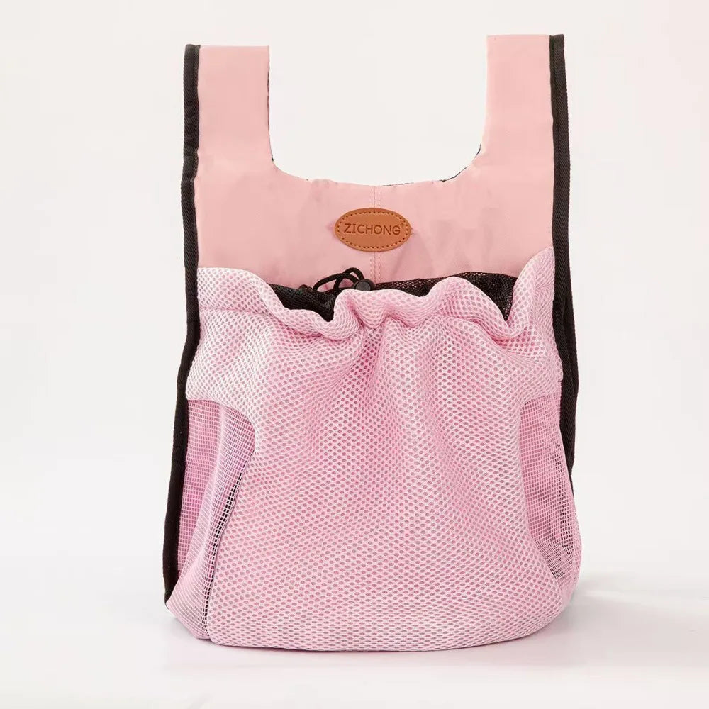 Breathable Pet Chest Shoulder Bag. Double Shoulder straps, Adjustable & Foldable Travel Bag for Backpack Travel