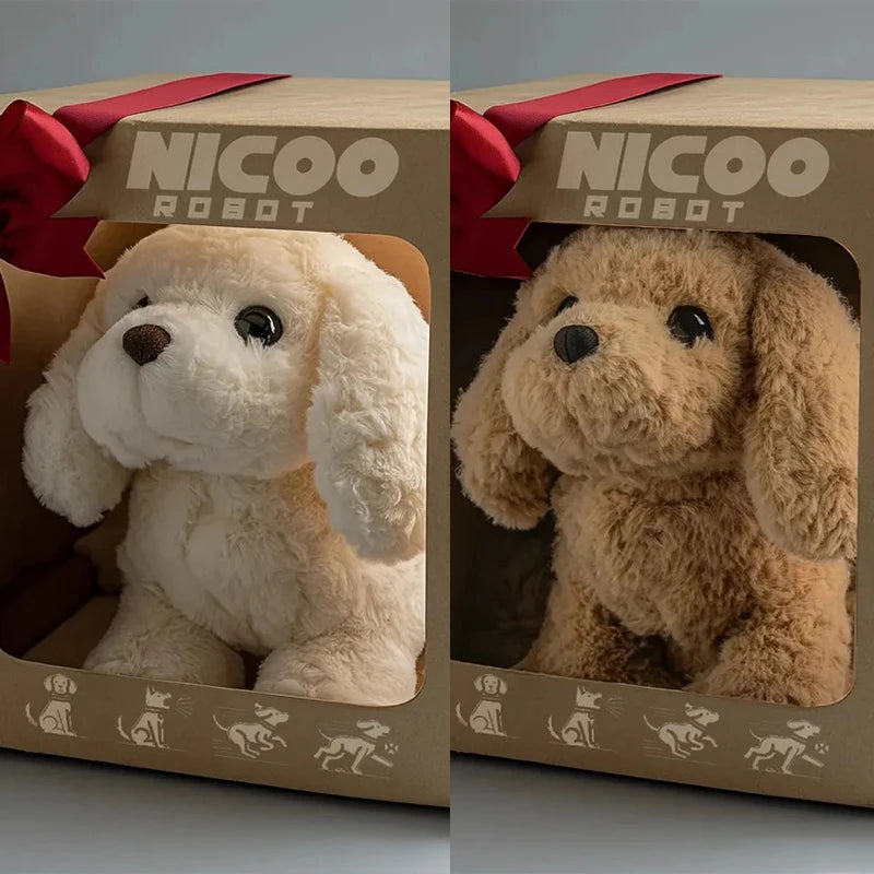 Robot Puppy That Acts Like Real Dog. My Realistic Robotic AI Pet Dogs are Electronic Interactive Stuffed Dogs For Barking Walking