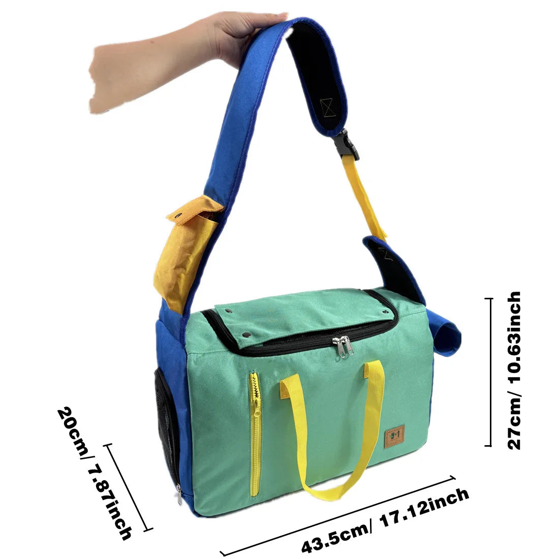 Pet backpack, cat and dog travel portable Crossbody Shoulder Bag, Waterproof Oxford cloth Pet bag one shoulder crossbody dog bag