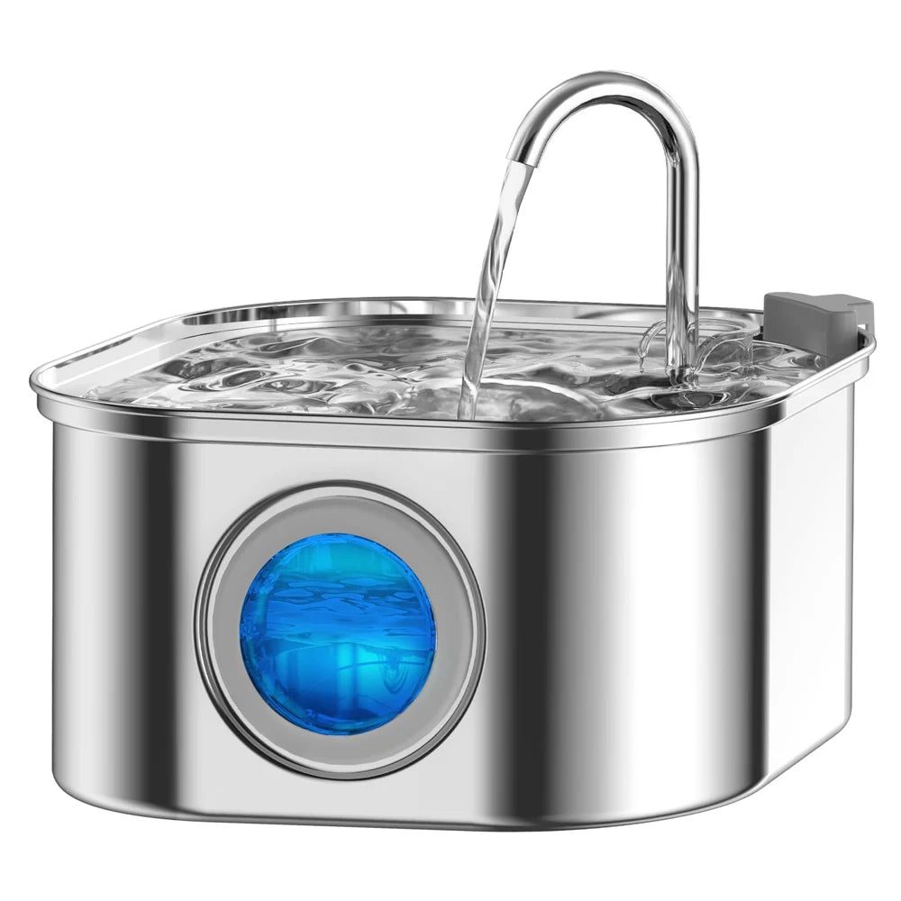 3.2L Stainless Steel Cat Water Fountain Automatic Cat Drinker Drinking Fountain For Cats Dogs Pet Water Dispenser Accessories