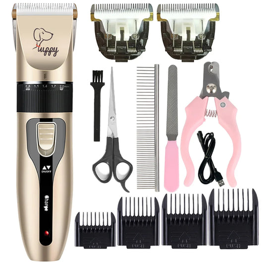 Dog/Cat/Rabbit Hair Clippers for Grooming Professional Trimmer Shaver Set Cordless Rechargeable