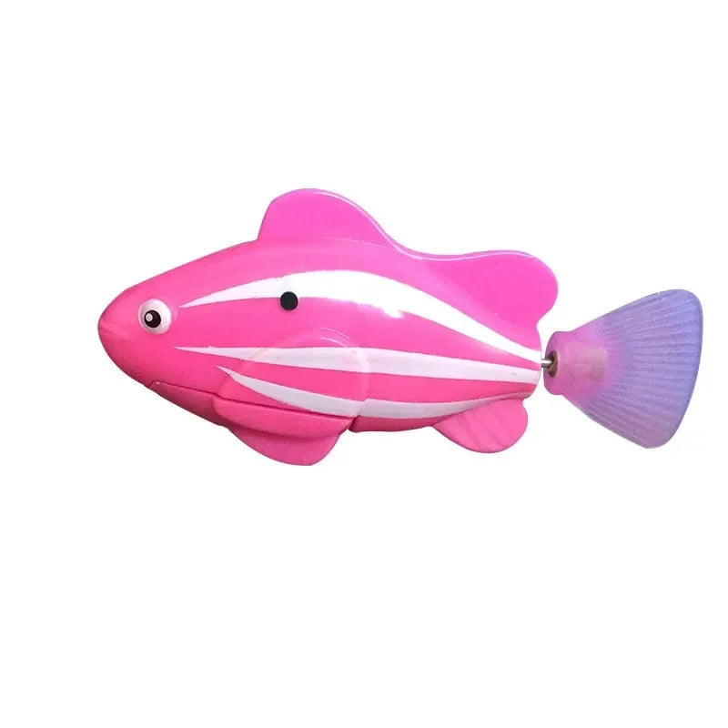 Cat Toy LED Inductive Interactive Swimming Robot Fish Toys Glowing Fishs Stimulate Kitten Hunting Instinct Pet Products