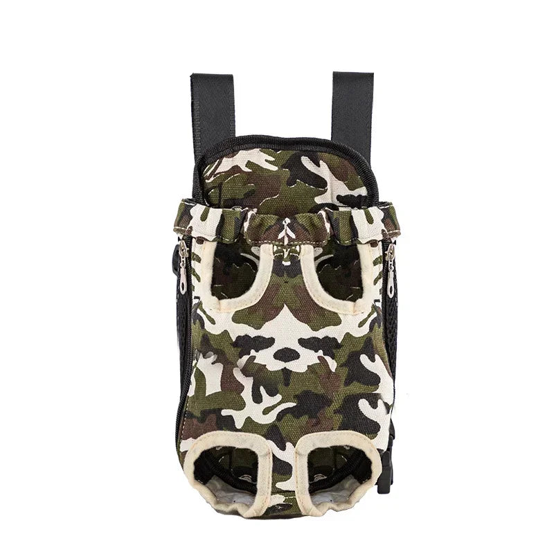 Cat & Dog Carrier Backpack, Mesh Camouflage Outdoor Travel bag, Adjustable Cat Dog Carrier Bag with Double Shoulder Backpack