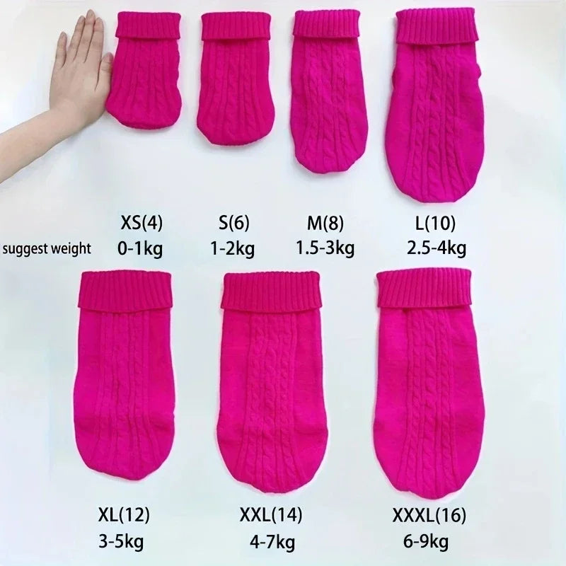 Dog Winter Clothes Knitted Pet Clothes For Small Medium Dogs Chihuahua Puppy Pet Sweater Yorkshire Pure Dog Sweater
