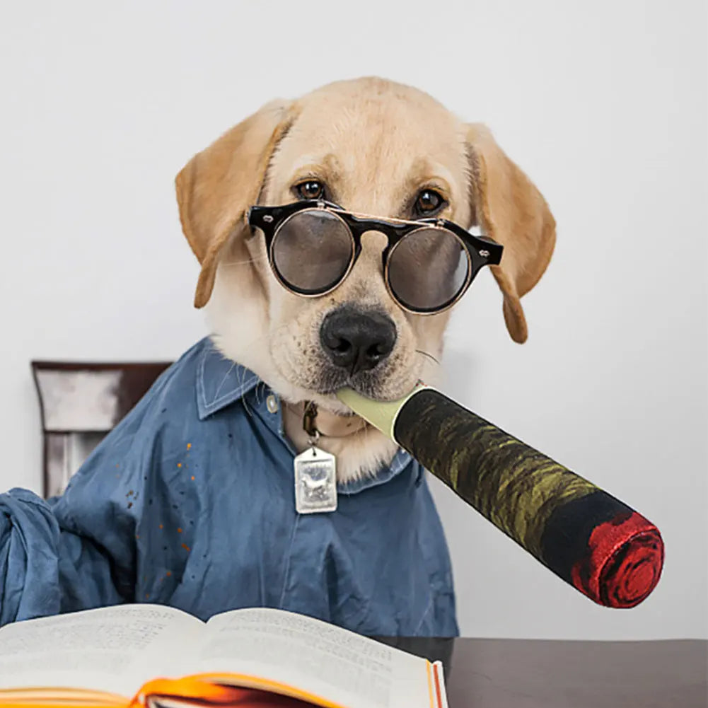 1pcs Pet Funny s Cigar Big Smoke  Sound Squeak Fake Cigarettes s Dog Chew Molar Interactive Game Bite Resistant Pet