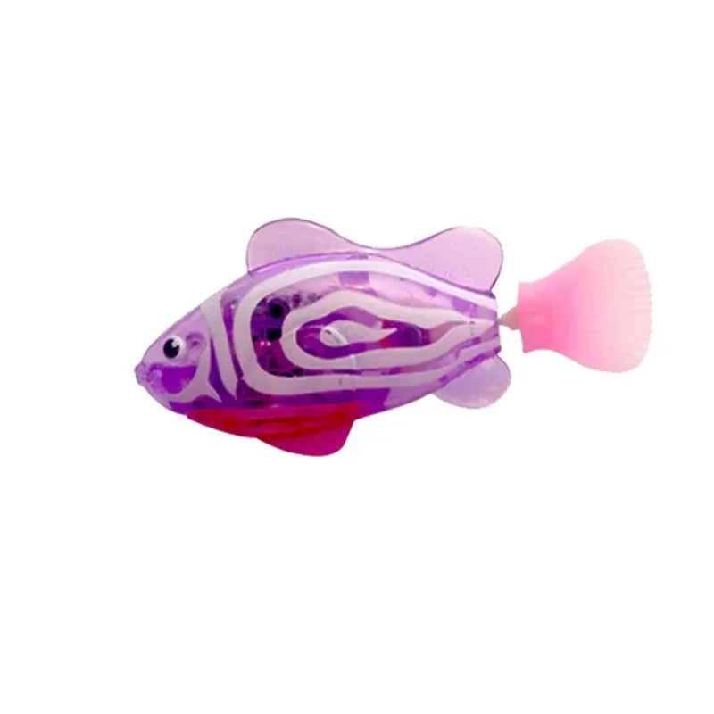 Cat Toy LED Inductive Interactive Swimming Robot Fish Toys Glowing Fishs Stimulate Kitten Hunting Instinct Pet Products