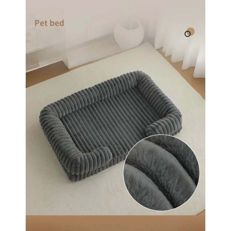 Calming Dog Bed Orthopedic Memory Foam Sofa Couch, Waterproof Removable Cover Plush Mat for Small Medium Large Dogs (and Cats)