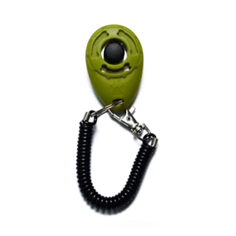Pet Training Clicker, Trainer with Adjustable Wrist Strap and Key Chain