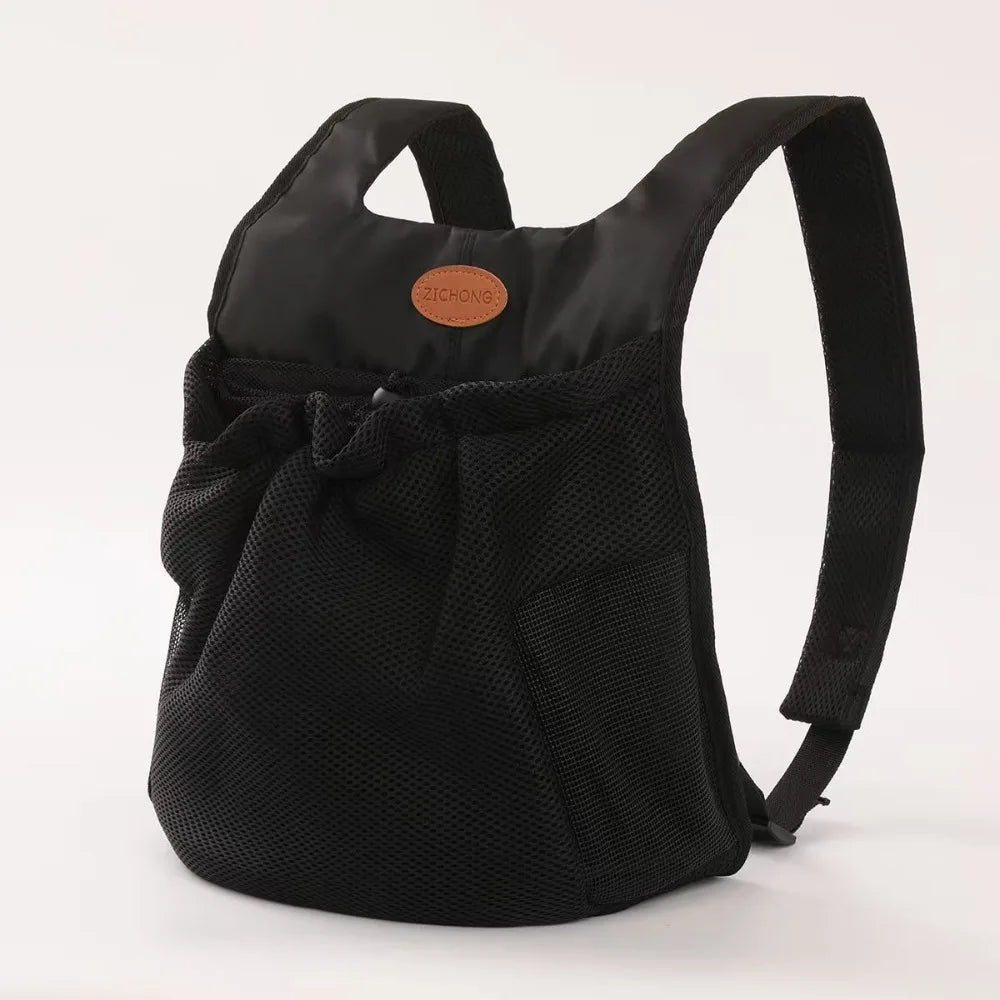 Breathable Pet Chest Shoulder Bag. Double Shoulder straps, Adjustable & Foldable Travel Bag for Backpack Travel