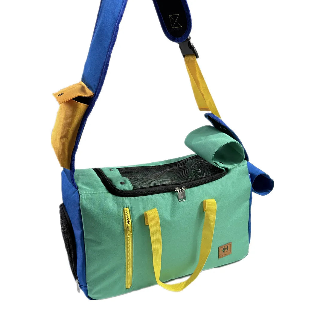 Pet backpack, cat and dog travel portable Crossbody Shoulder Bag, Waterproof Oxford cloth Pet bag one shoulder crossbody dog bag