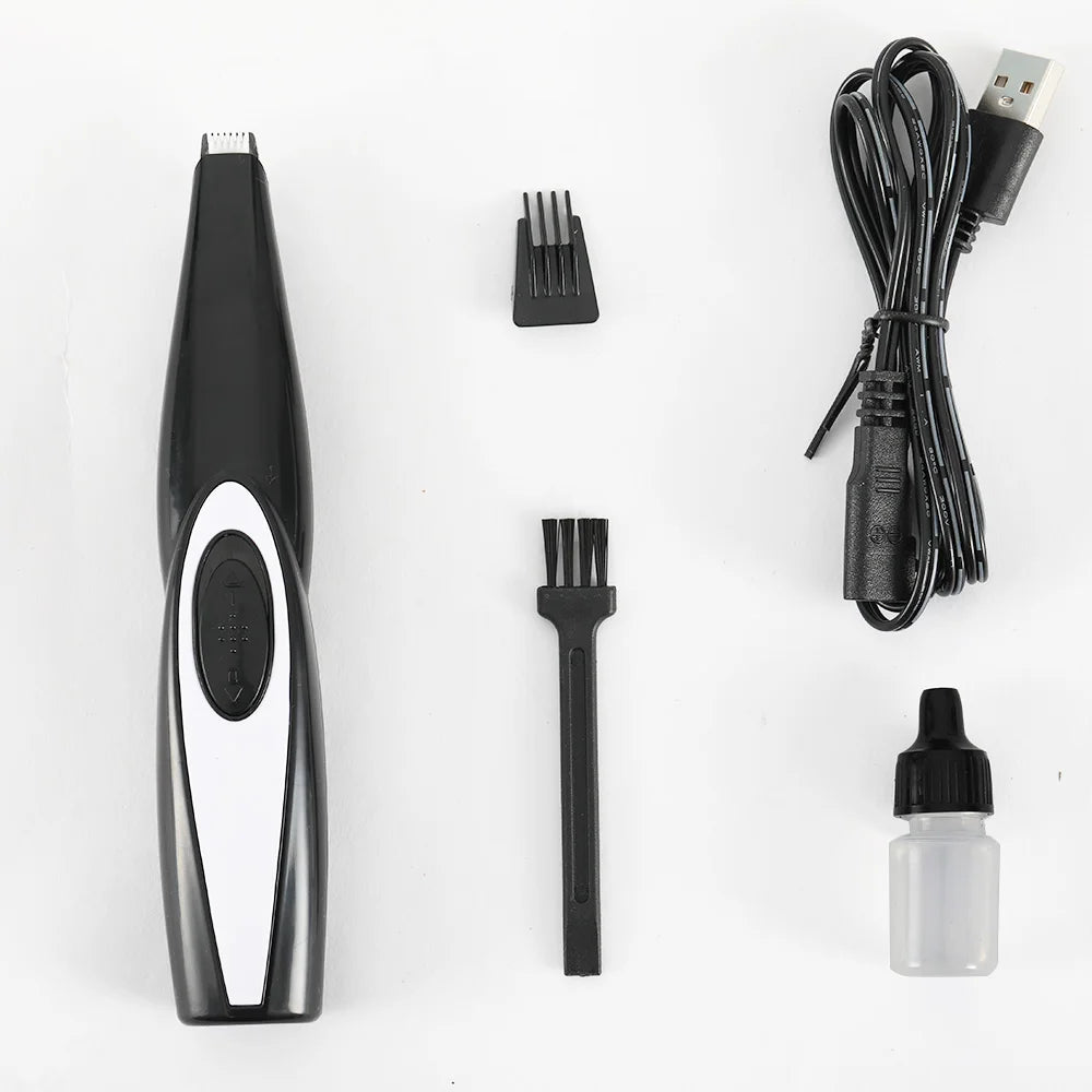 USB Rechargeable Pet Hair Trimmer for Dogs Cats Pet Hair Clipper Grooming Kit Cats Pets Foot Clipper Grooming