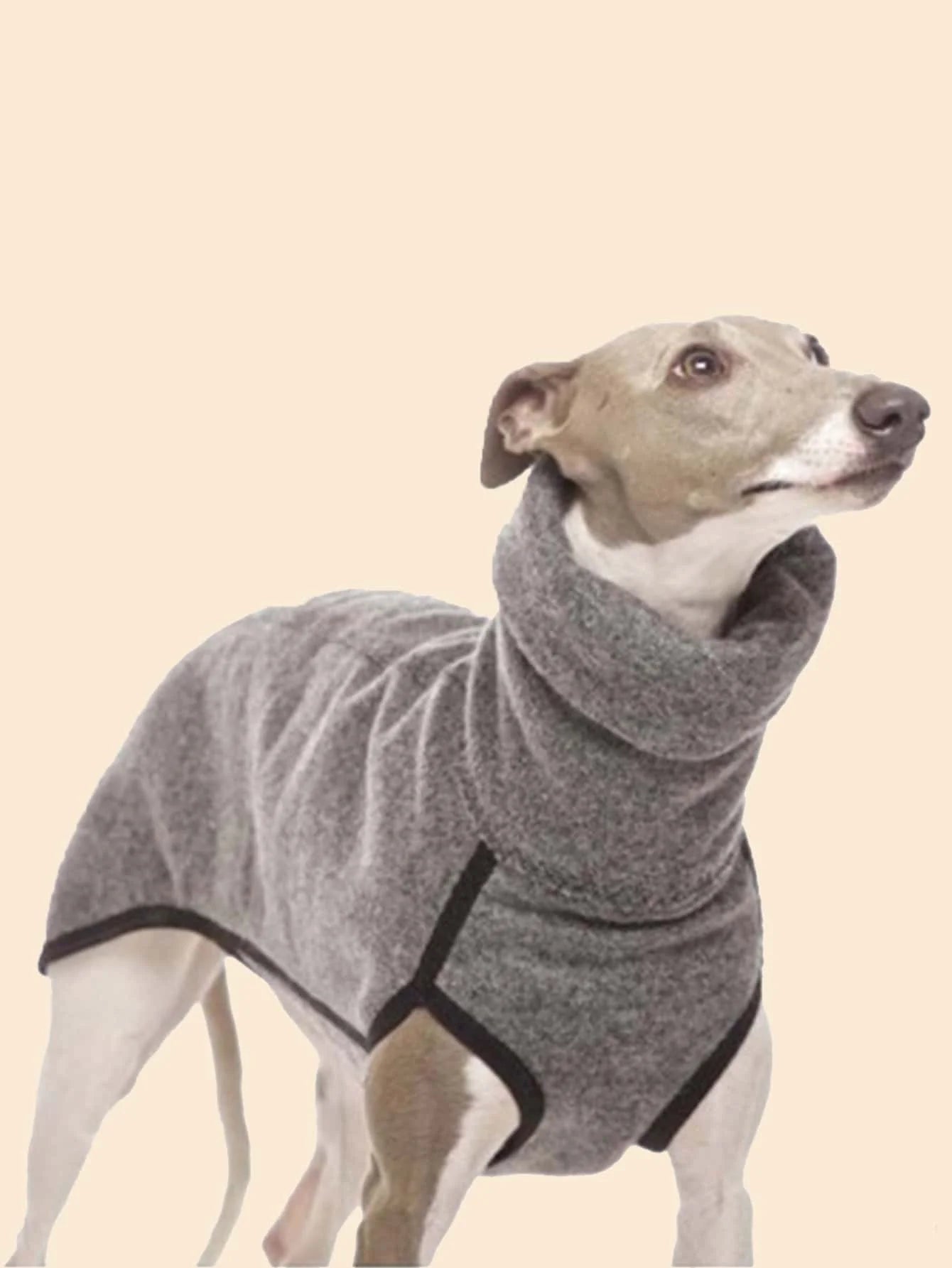 Greyhound Clothes, Dog Winter Coat Pajamas Onesies  Turtleneck Stretch Greyhound Apparel Pet Clothes Coat Outfit for Medium, Large