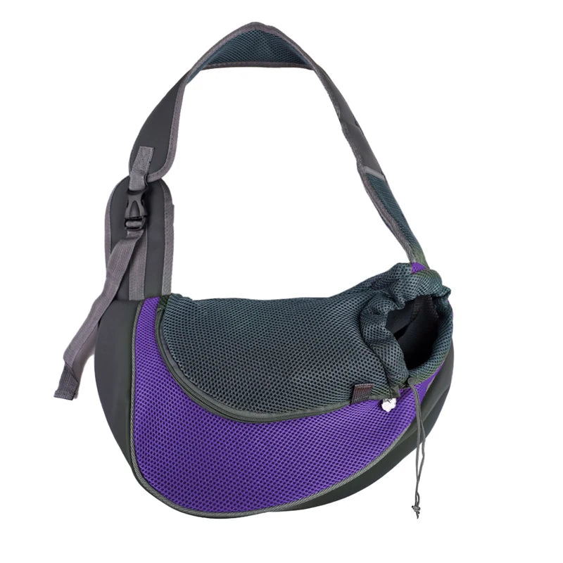 Pet Cat & Dog Carrier Backpack, Travel Tote Shoulder Bag, Mesh Sling Crossbody Shoulder Bag