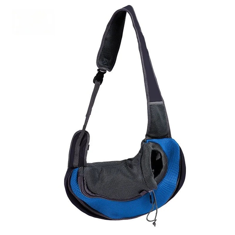 Pet backpack, portable shoulder bag for travel, hands-free outdoor crossbody bag suitable for cat and dog pet supplies