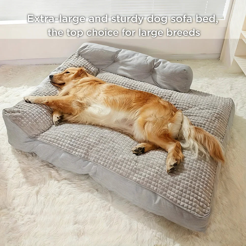 Extra-Large Dog Sofa Size: 47.2*35.4*9.8inch, Orthopedic Dog bed Pet Sofa Suitable for All Seasons