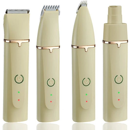 4 in 1 Electric Hair Trimmer & Grooming Clippers for Pets, Nail Trimmer & Grinder
