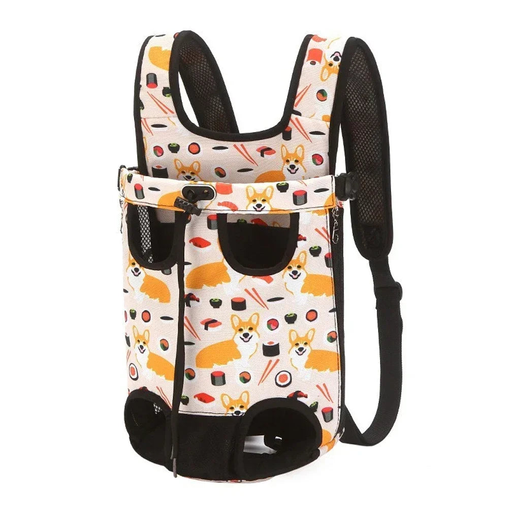 Cat & Dog Carrier Backpack, Mesh Camouflage Outdoor Travel bag, Adjustable Cat Dog Carrier Bag with Double Shoulder Backpack