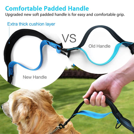 Hands Free Dog  Leash for Pet Walking & Running. Retractable Elastic Belt and Traction Rope for Running & Walking