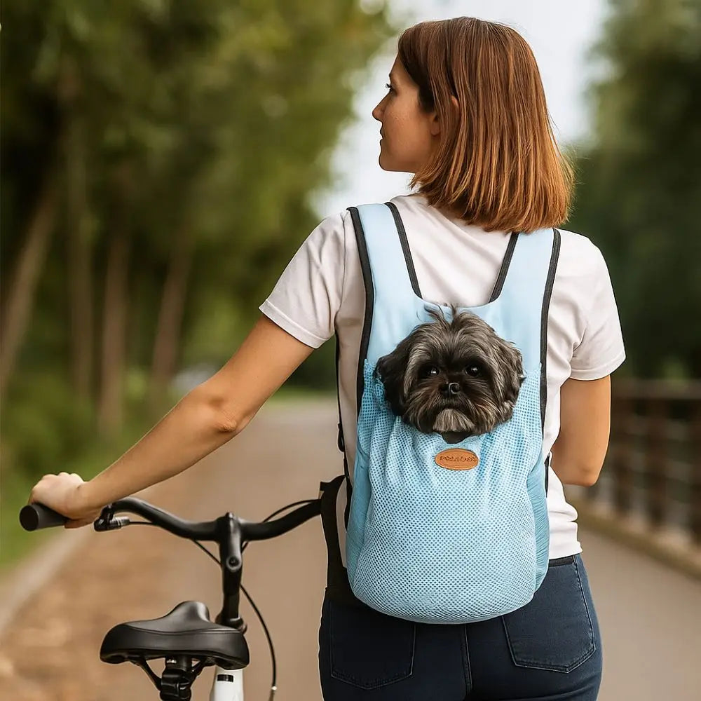 Breathable Pet Chest Shoulder Bag. Double Shoulder straps, Adjustable & Foldable Travel Bag for Backpack Travel