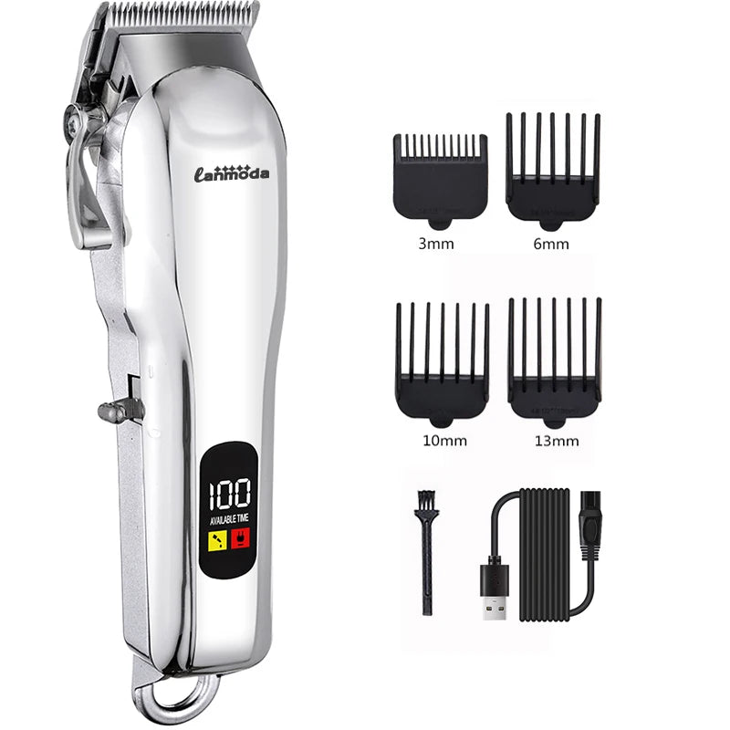 Professional Electric Dog Grooming Clipper for Pets, Hair Trimmer Cordless,  Low Noise Shaver, Cutter, Machine Scissors