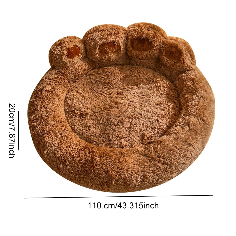 Dog Bed Winter Cat Pet Sofa Cute  Shape Comfortable Pet Sleeping Beds For Small Medium Large Soft Fluffy Cushion Dog Bed