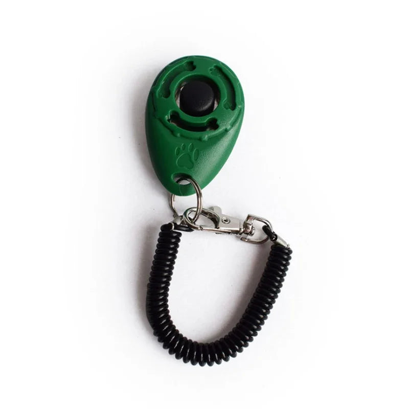 Pet Training Clicker, Trainer with Adjustable Wrist Strap and Key Chain