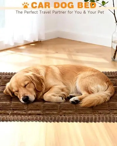 Dog Car Bed with Non-Slip Base – Lightweight Travel Pet Seat Mat for SUVs, Trucks & Cars – Easy Storage
