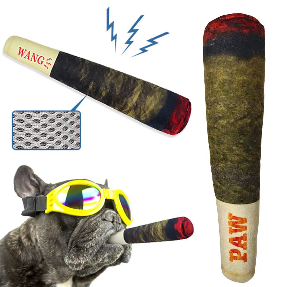 1pcs Pet Funny s Cigar Big Smoke  Sound Squeak Fake Cigarettes s Dog Chew Molar Interactive Game Bite Resistant Pet